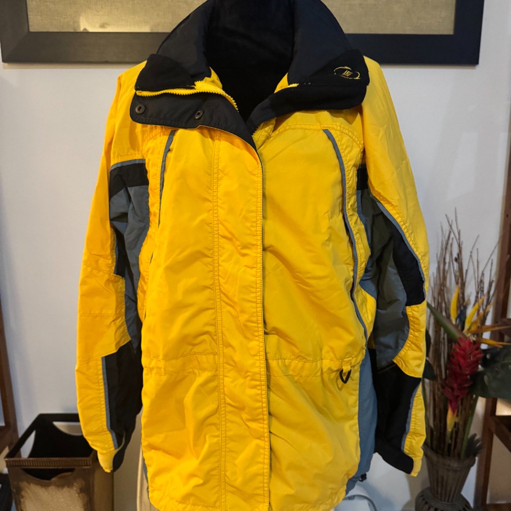 Columbia Sportswear Fire Ridge Interchange Jacket Women’s Medium Yellow Black
